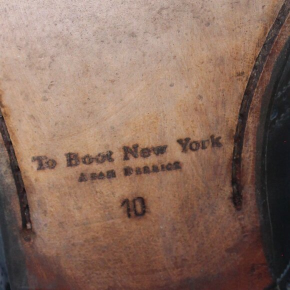 To Boot Adam Derrick Blue Leather Oxford Shoes Mens (US 10/EU 43.5) - Picture 8 of 10